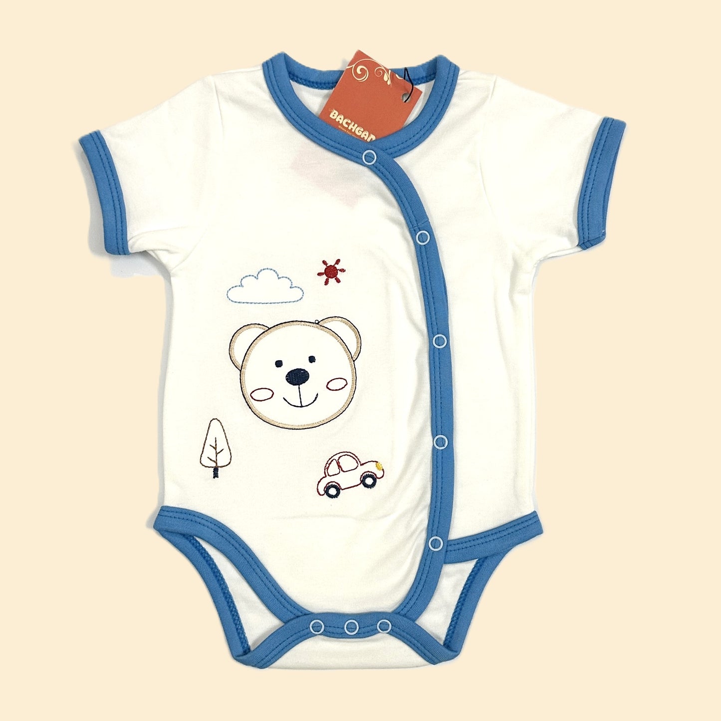 Bear and Car Design Premium Bodysuits Pack (3 pieces)