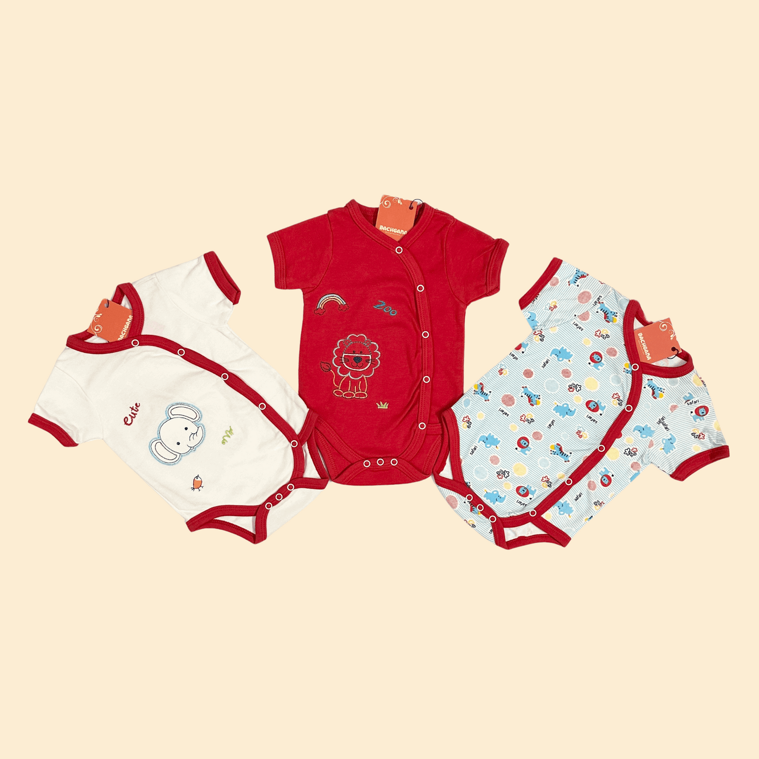 Animals Design Bodysuits Pack (3 pieces)