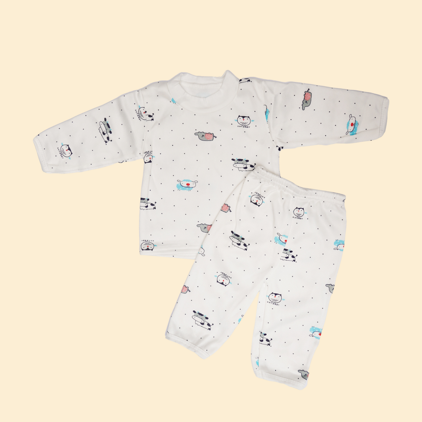 11 Piece New Born Starter Set - Cow Print