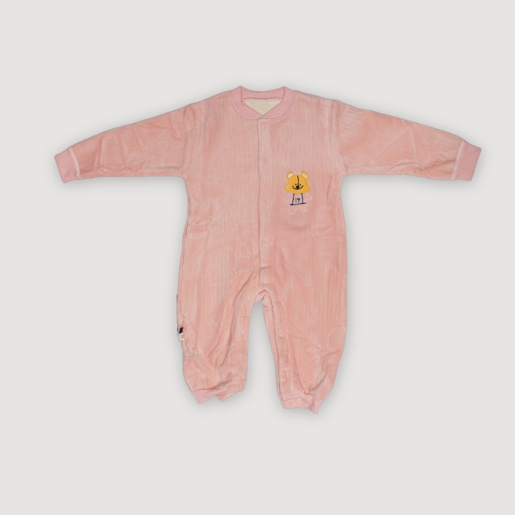 Velvet Pink Baby Romper