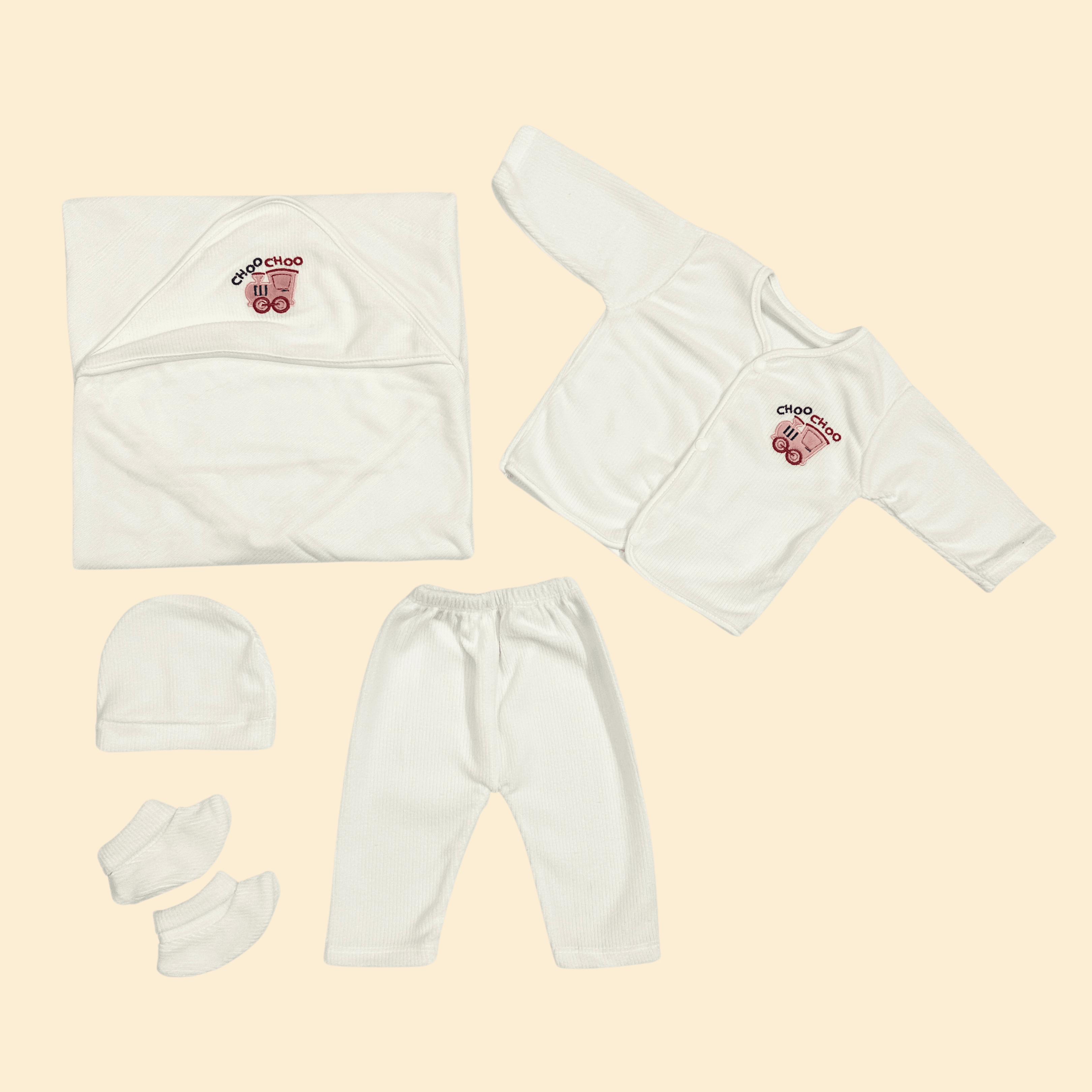 New Born Car Design Fleece Starter Set (5 piece set)