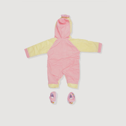 Baby Fleece Romper with booties Design 2