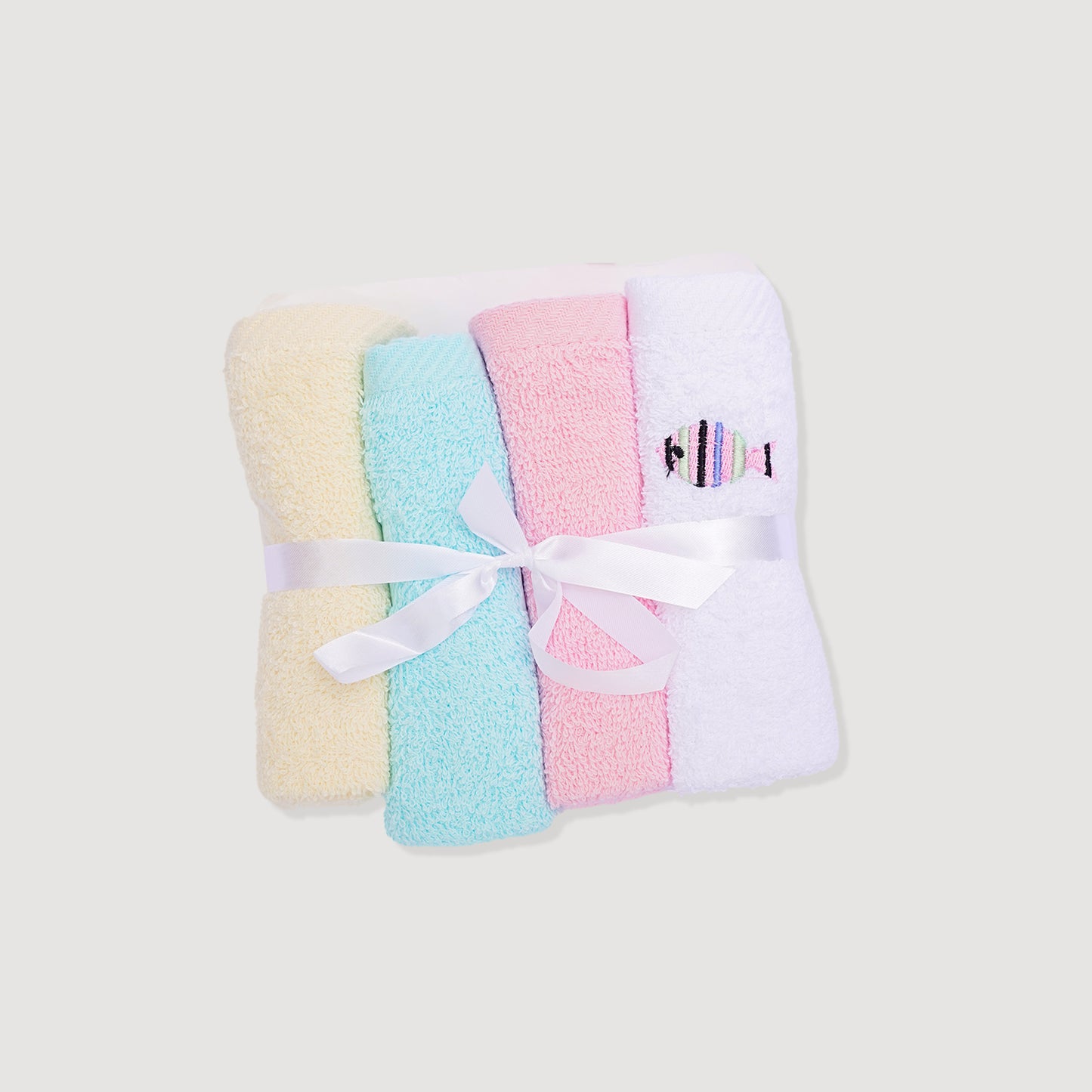 Baby Face Towel Multicolor 4 pcs Set