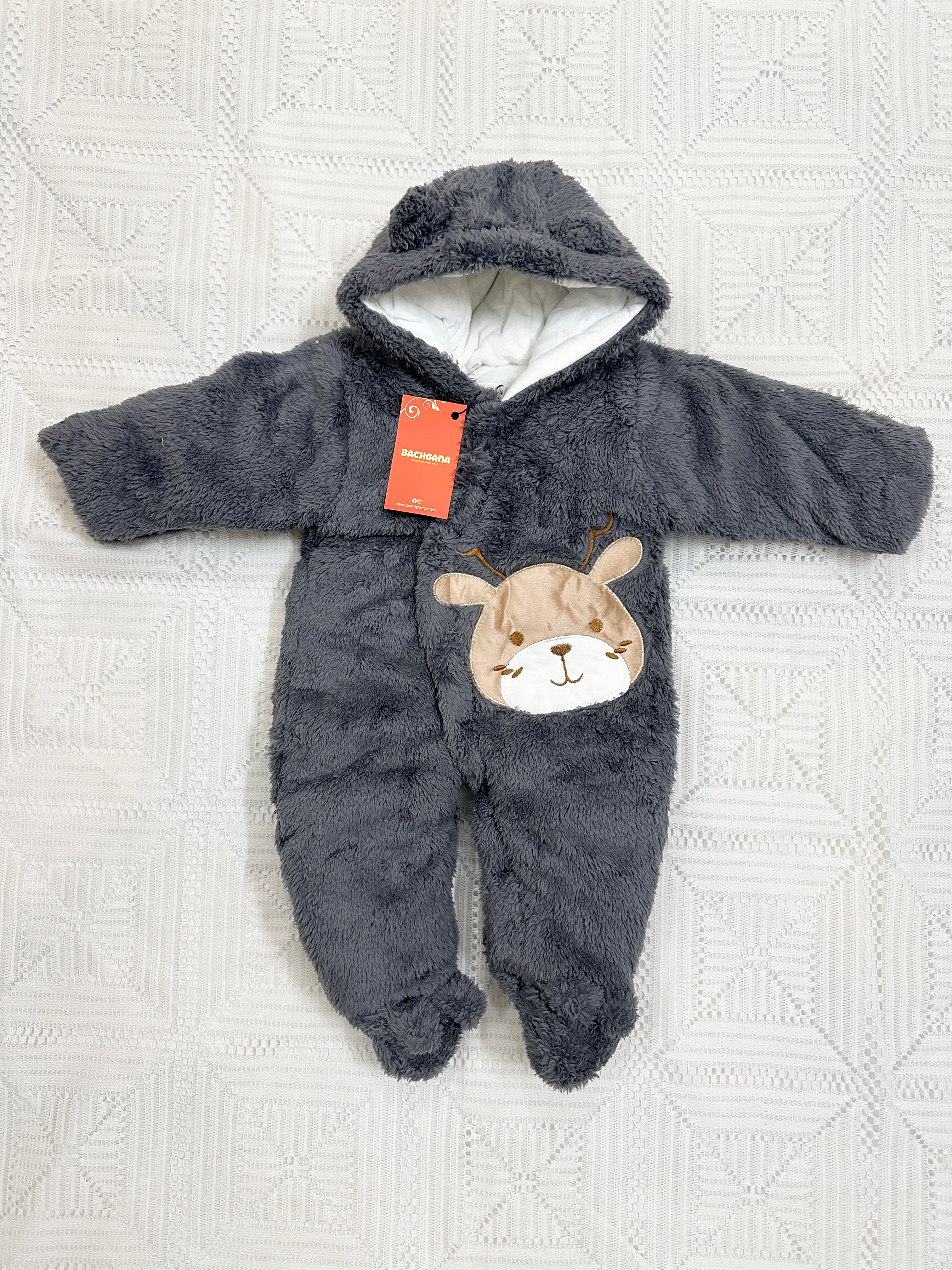 Baby Bear Wool Romper