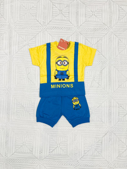 Minions Design T-shirt and Shorts Set (2 piece)