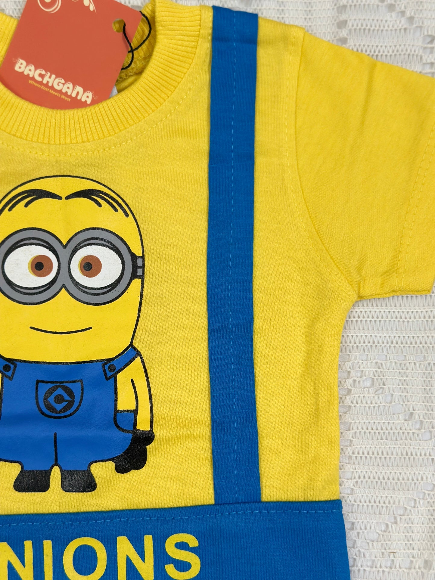 Minions Design T-shirt and Shorts Set (2 piece)