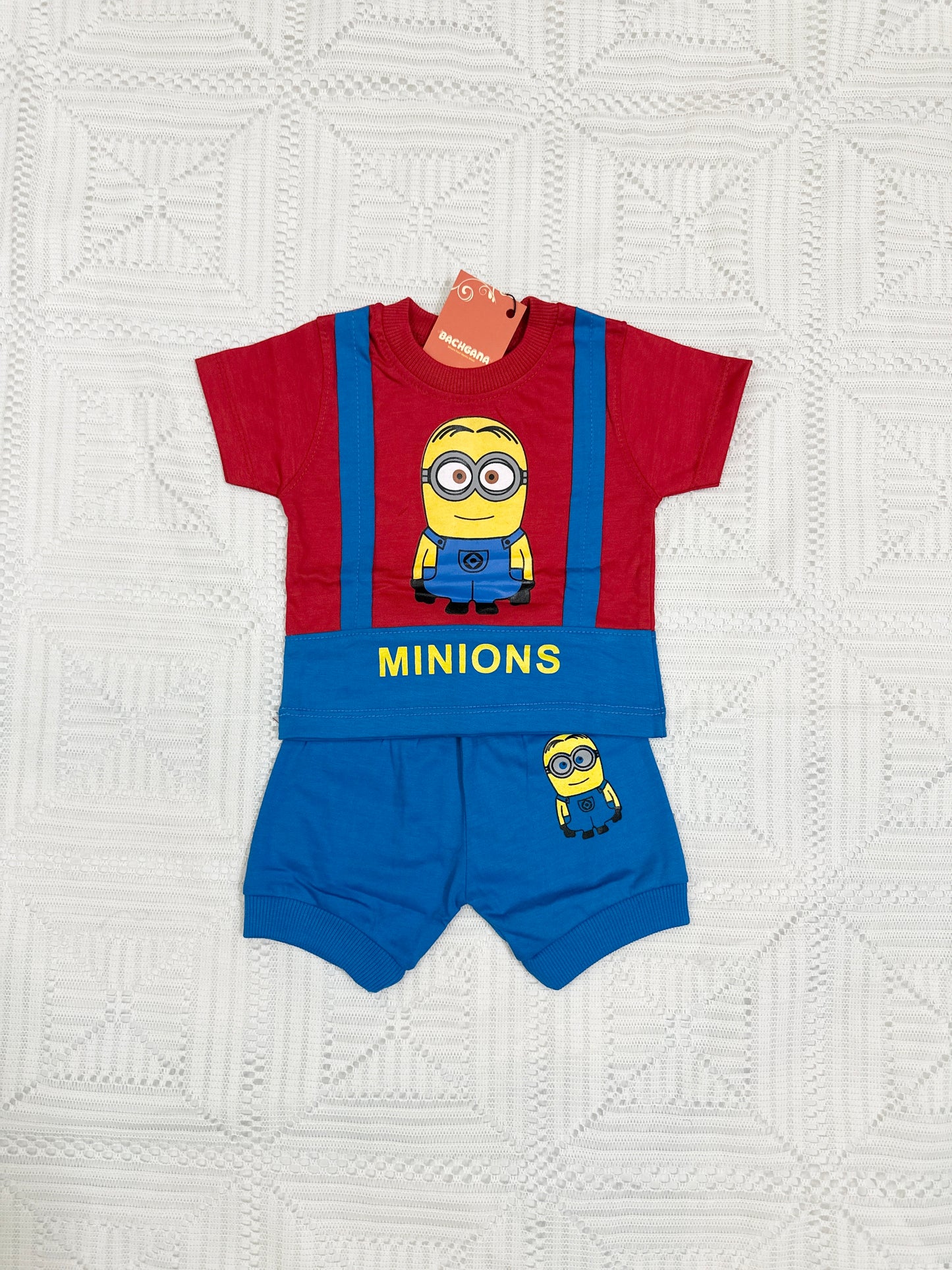 Minions Design T-shirt and Shorts Set (2 piece)