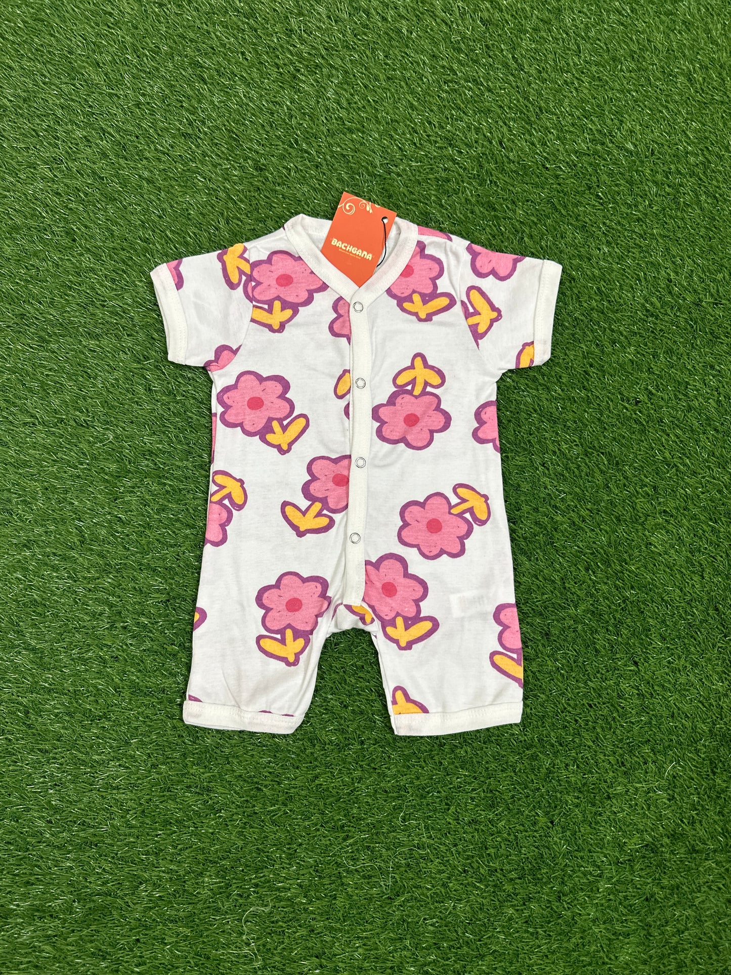 Butterfly Flowers Design Halfsleeves Rompers Pack (3 pieces)