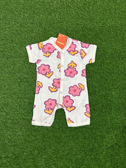 Butterfly Flowers Design Halfsleeves Rompers Pack (3 pieces)
