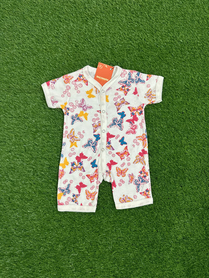 Butterfly Flowers Design Halfsleeves Rompers Pack (3 pieces)
