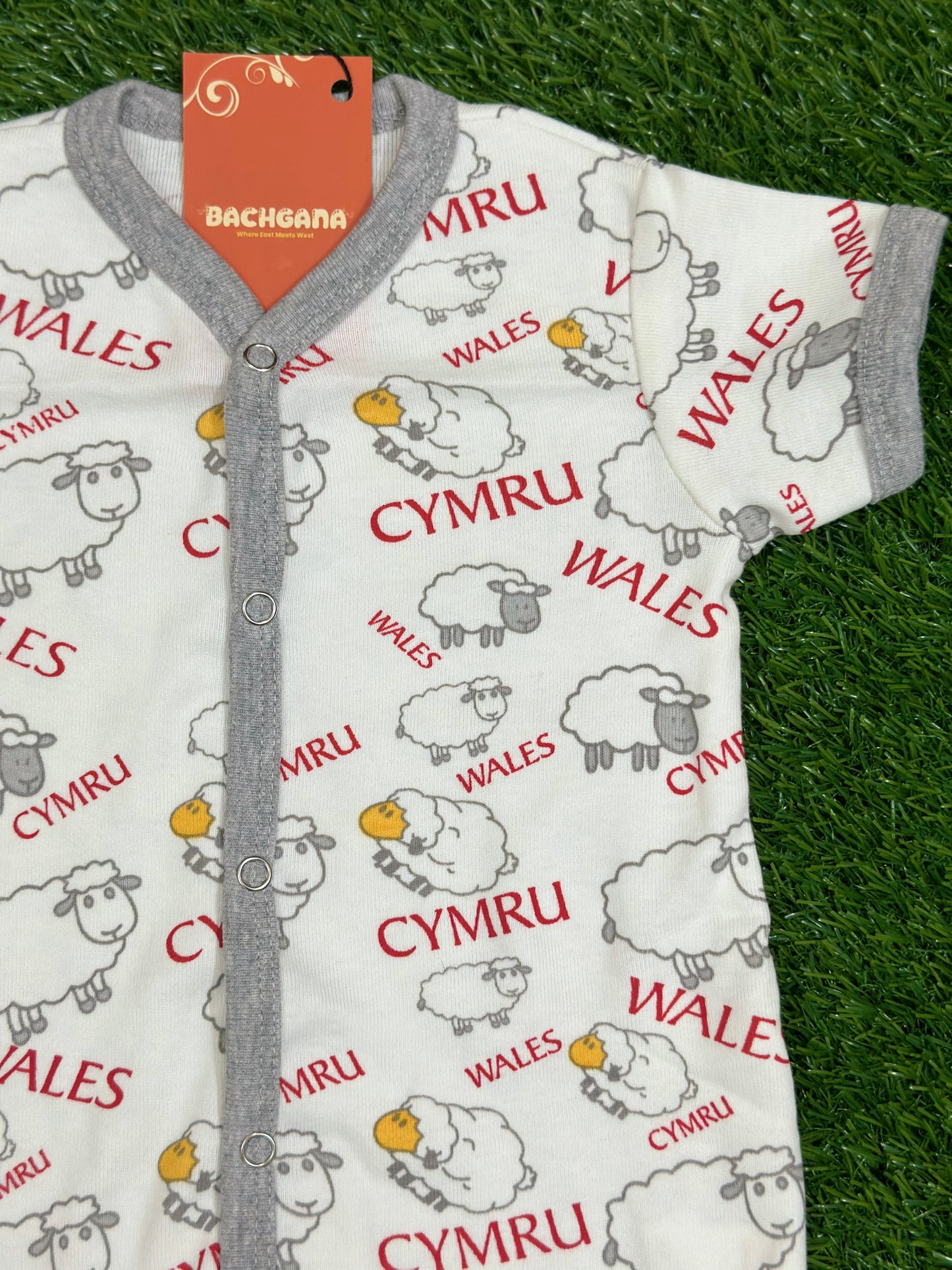 Hearts Sheep Design Halfsleeves Rompers Pack (3 pieces)