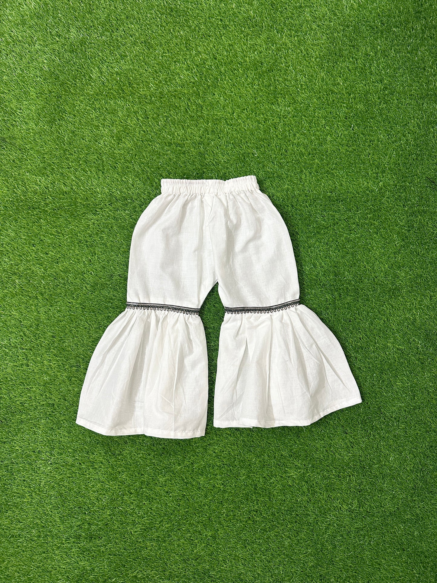 White Chikenkari Shirt with Gharara and Chunri Dupatta