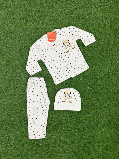 Micky Mouse Design New Born Starter Set (3 piece)