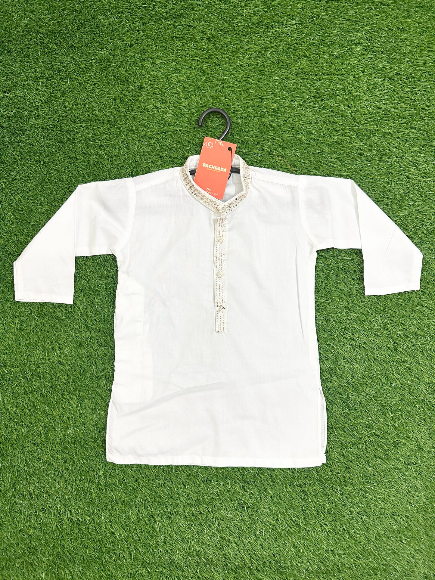 White Kurta Shalwar with Golden Embroidered Waistcoat