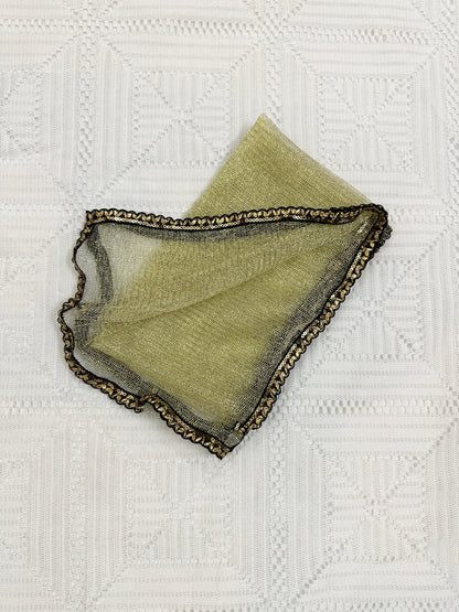 🖤 Black Velvet Choli with Golden Jamawar Lehenga and Net Dupatta