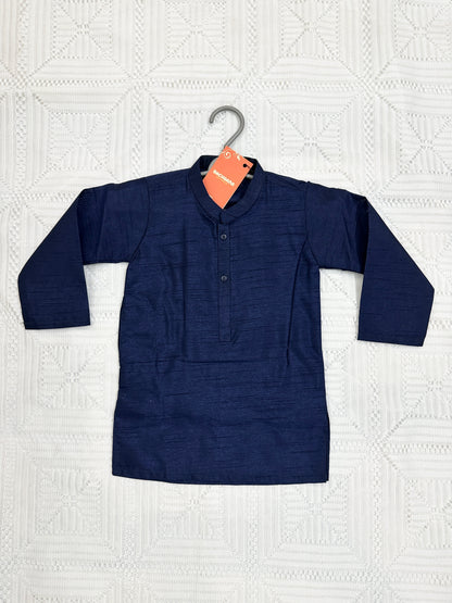 Navy Blue Kurta Shalwar with Fancy Waistcoat