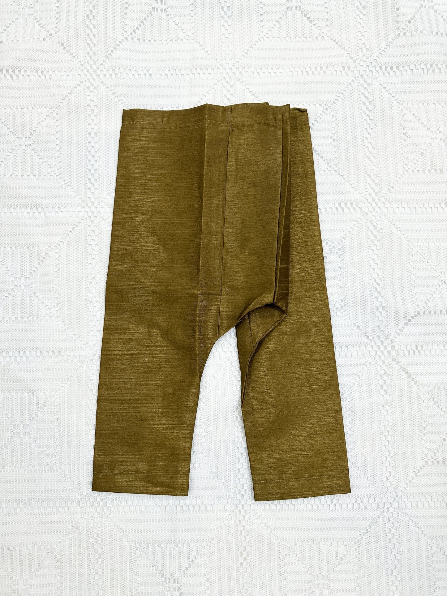 Mustard Green Kurta Shalwar with Fancy Waistcoat