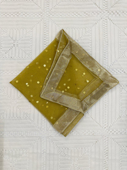 💚 Olive Green Silk Shirt with Shalwar and Net Dupatta