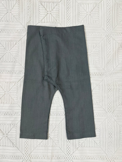 Light Grey Kurta Shalwar with Embroidered Waistcoat