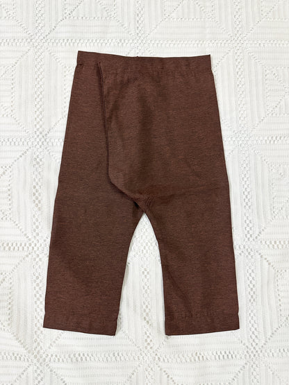 Brown Kurta Shalwar with Embroidered Waistcoat