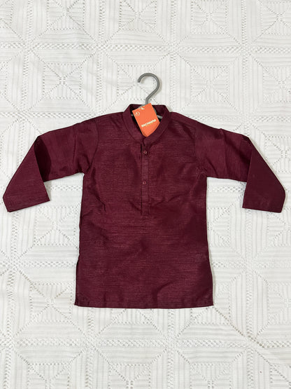 Maroon Kurta Shalwar with Fancy Waistcoat
