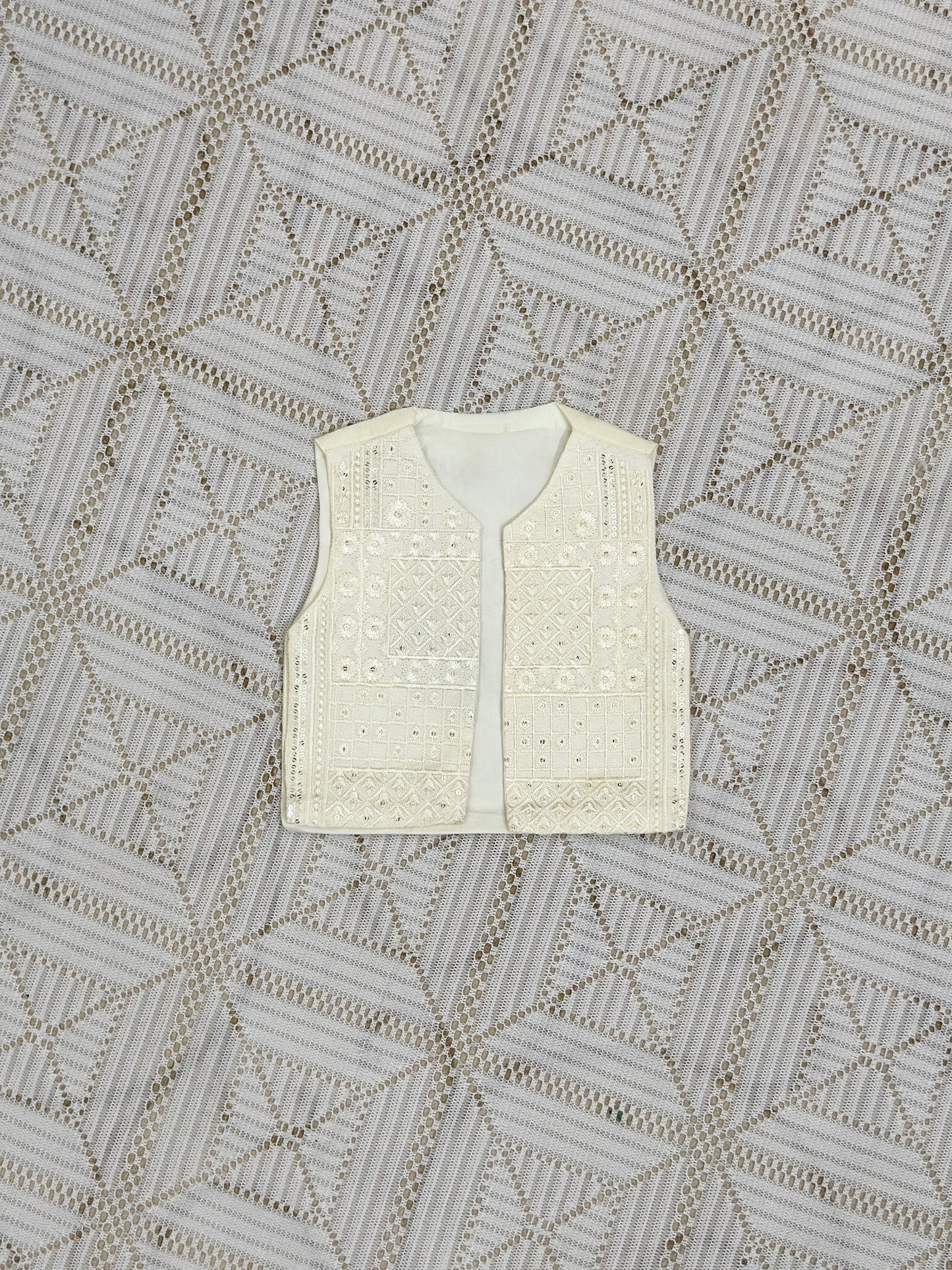 Light Golden Kurta Dhoti Shalwar with Fancy Waistcoat