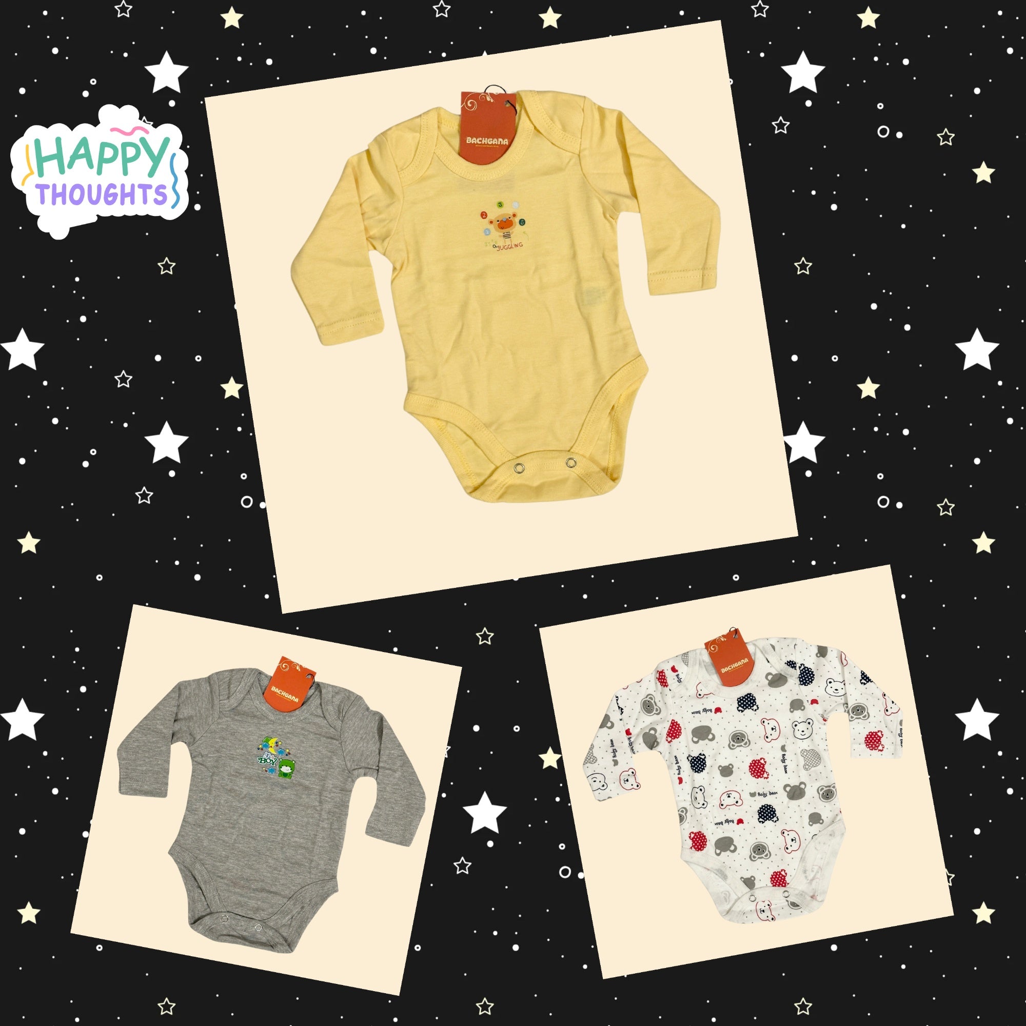 Its a boy Design Bodysuits Pack (Pack of 3 pieces)